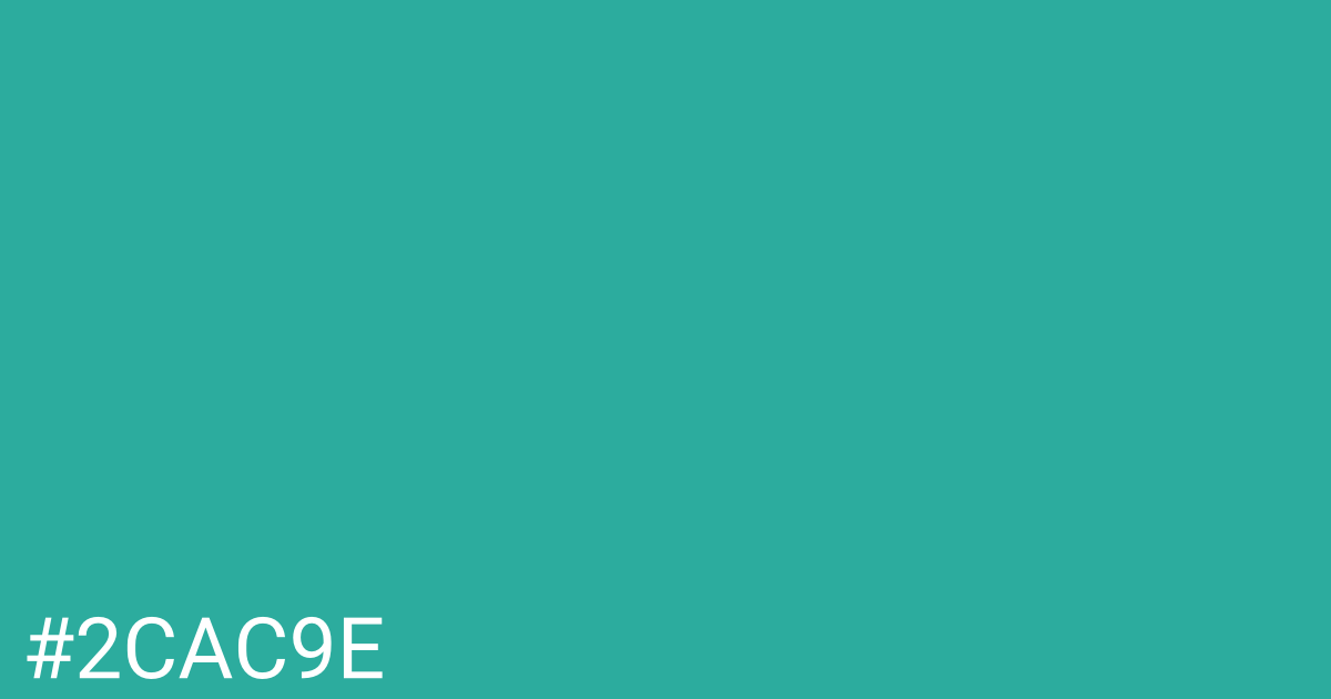 Hex color #2cac9e graphic
