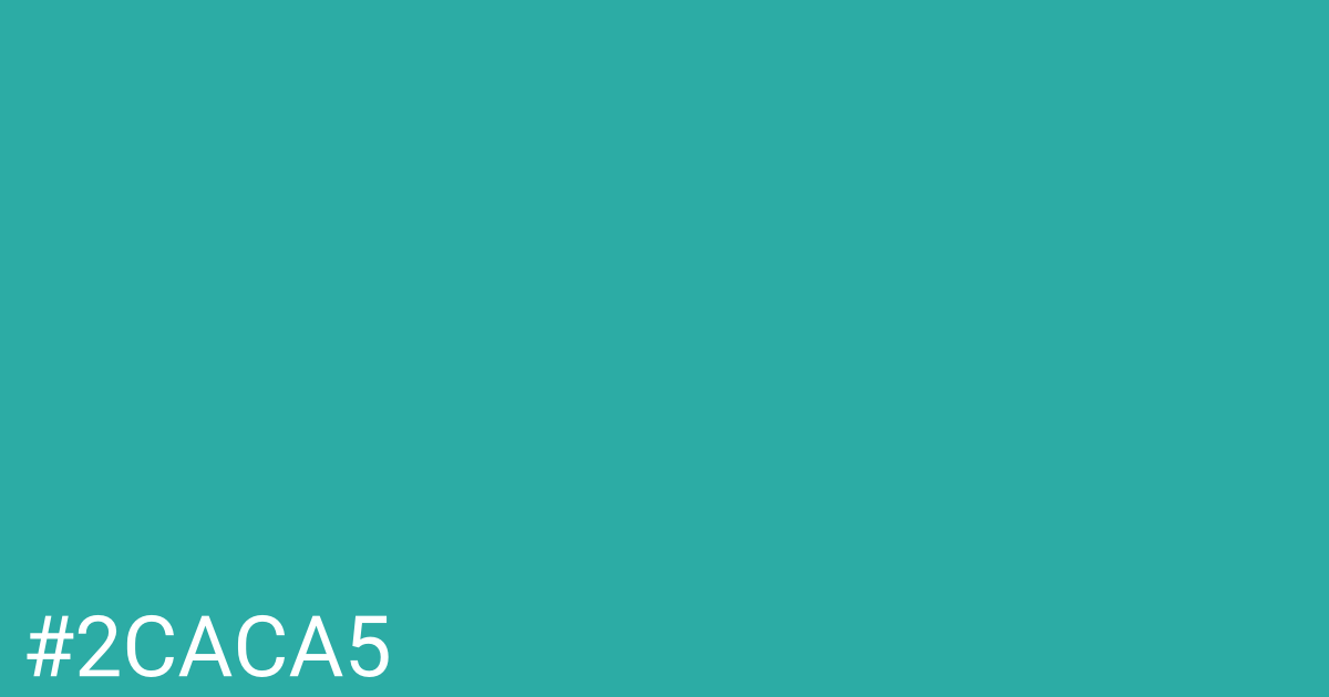 Hex color #2caca5 graphic