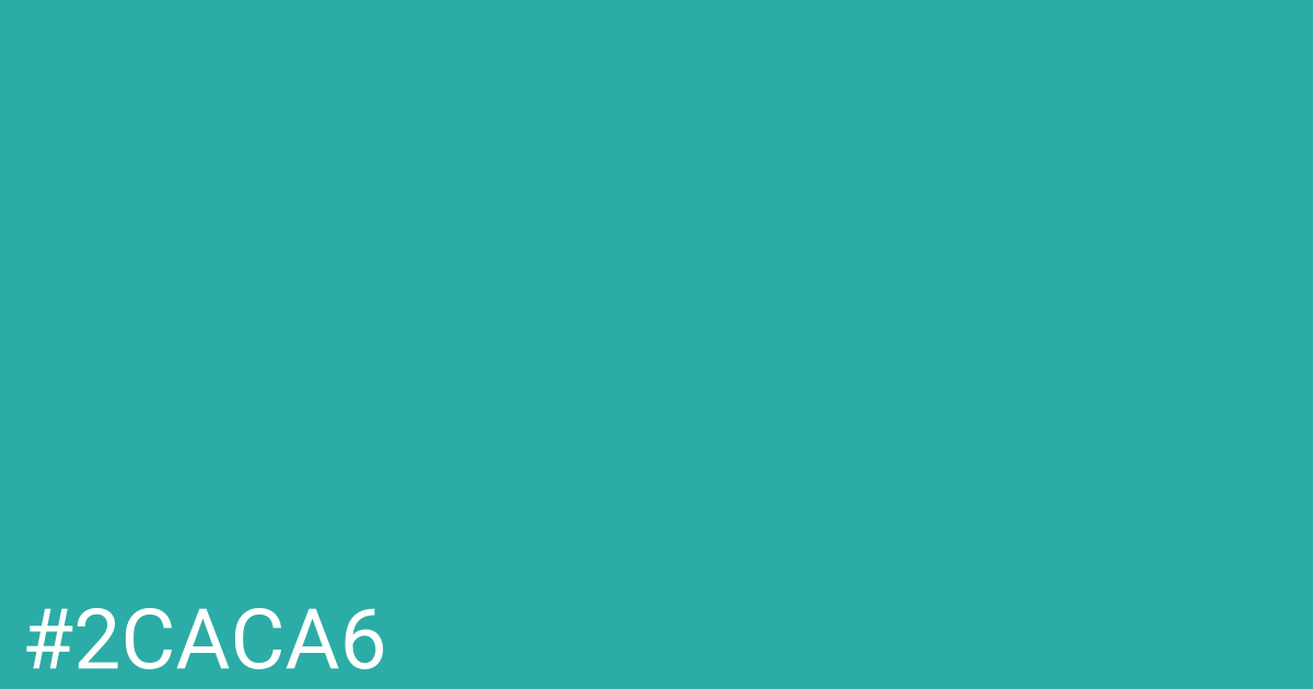 Hex color #2caca6 graphic