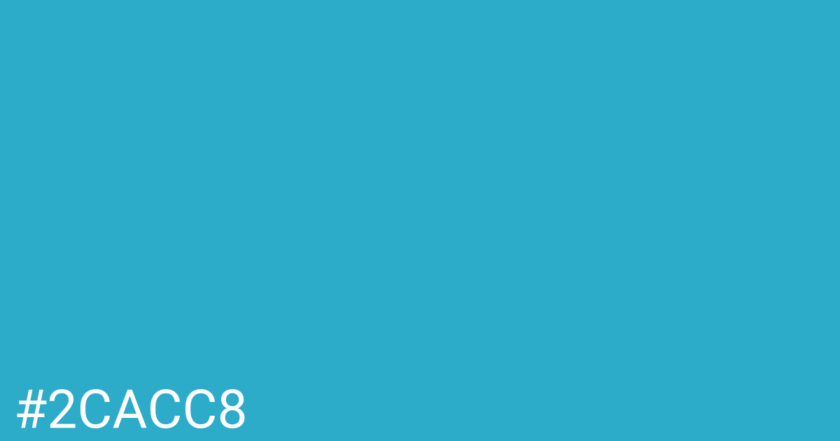 Hex color #2cacc8 graphic