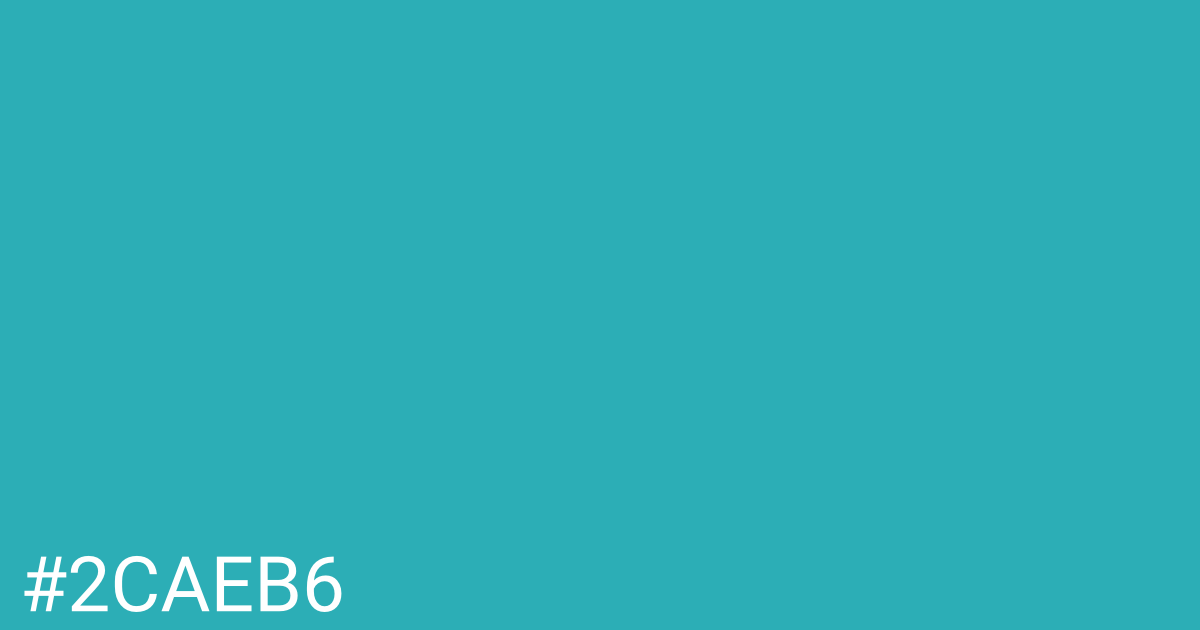 Hex color #2caeb6 graphic