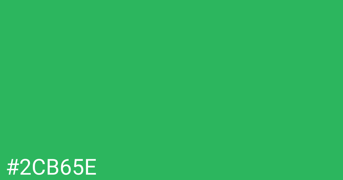 Hex color #2cb65e graphic