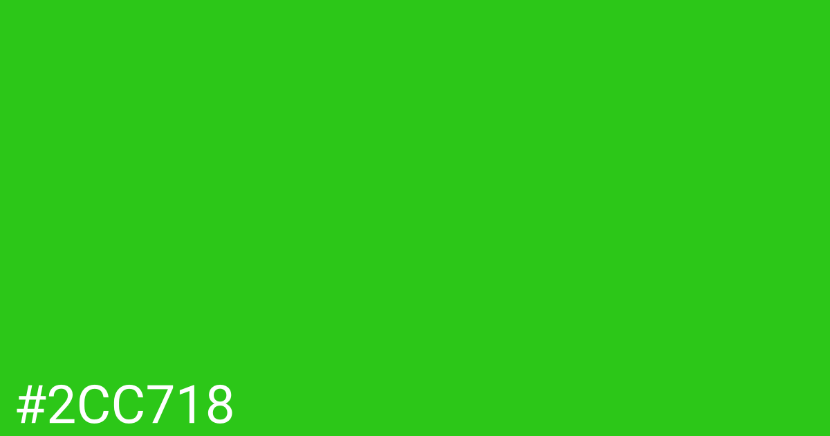 Hex color #2cc718 graphic