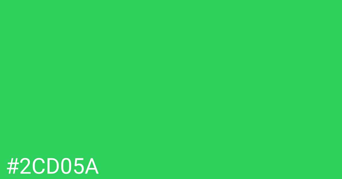 Hex color #2cd05a graphic