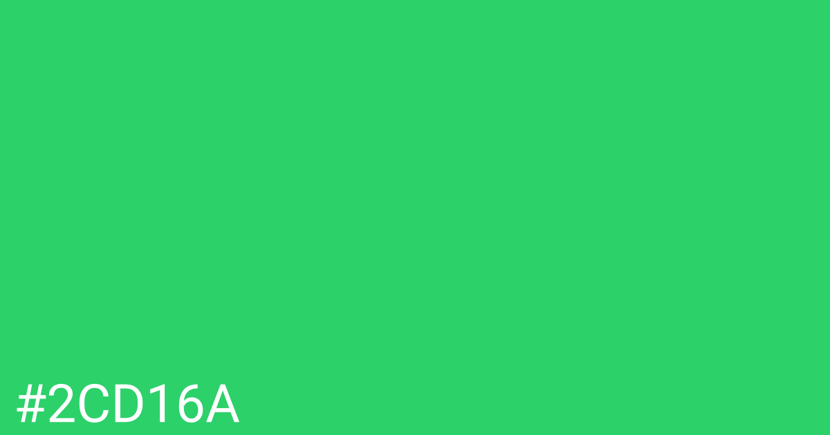 Hex color #2cd16a graphic