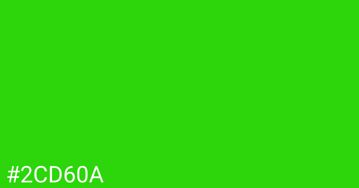 Hex color #2cd60a graphic