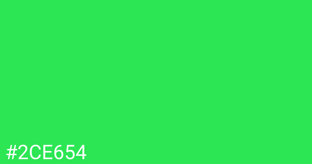 Hex color #2ce654 graphic