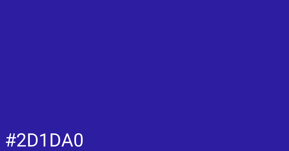 Hex color #2d1da0 graphic