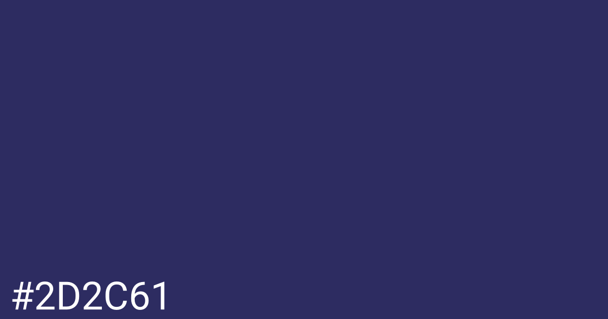 Hex color #2d2c61 graphic