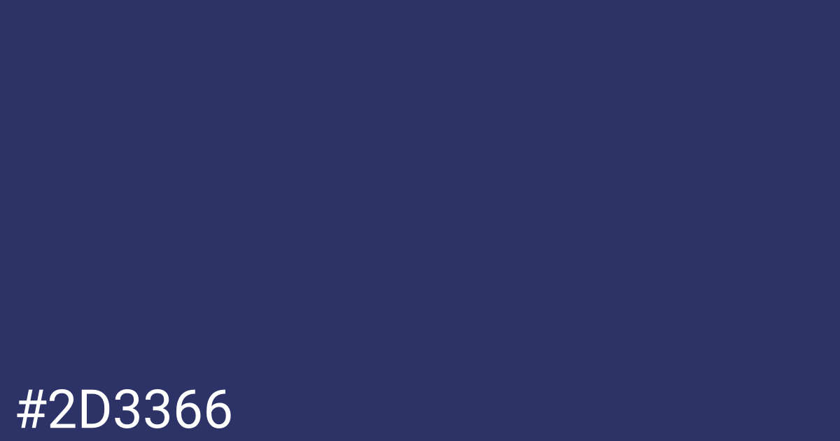 Hex color #2d3366 graphic