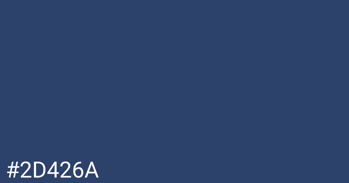 Hex color #2d426a graphic