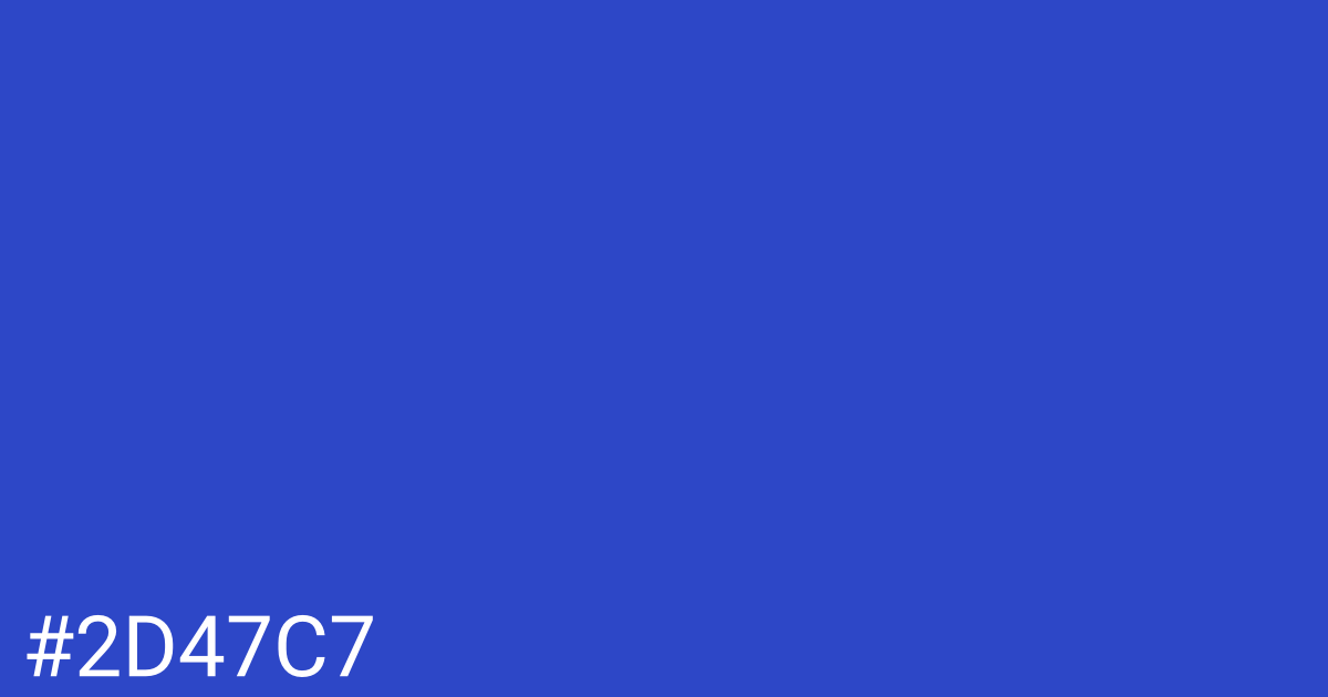 Hex color #2d47c7 graphic