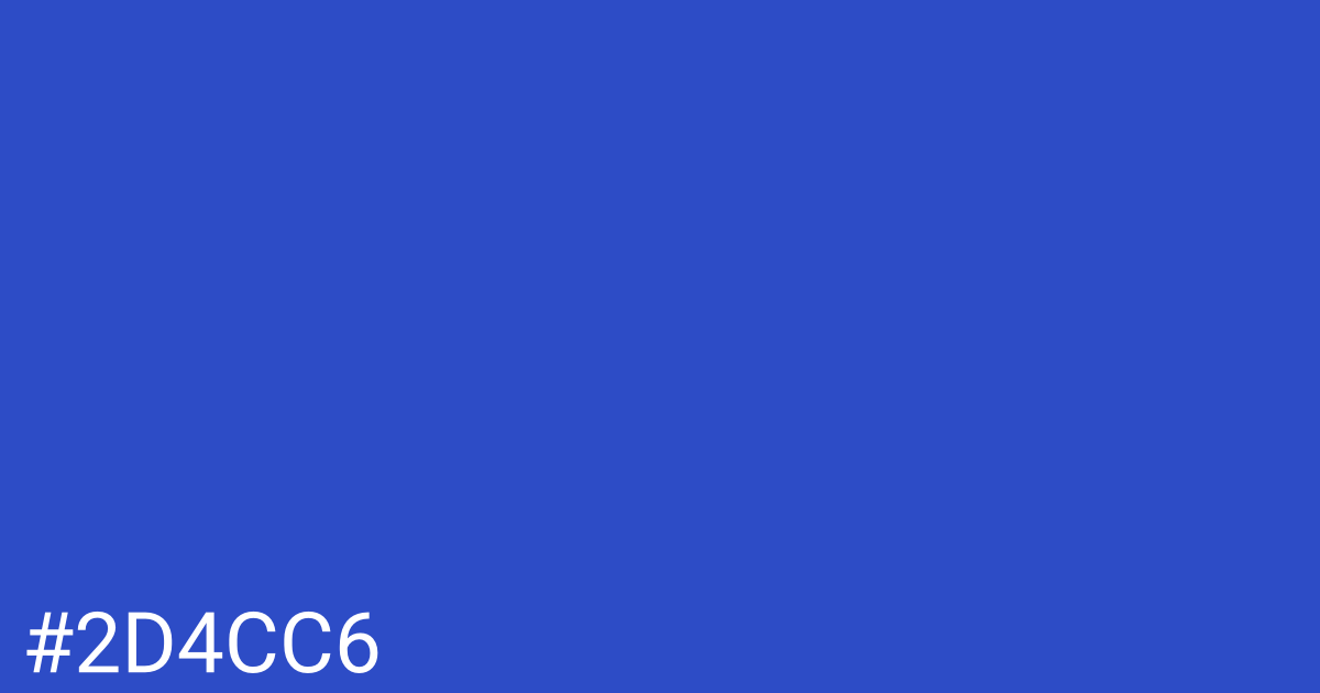 Hex color #2d4cc6 graphic