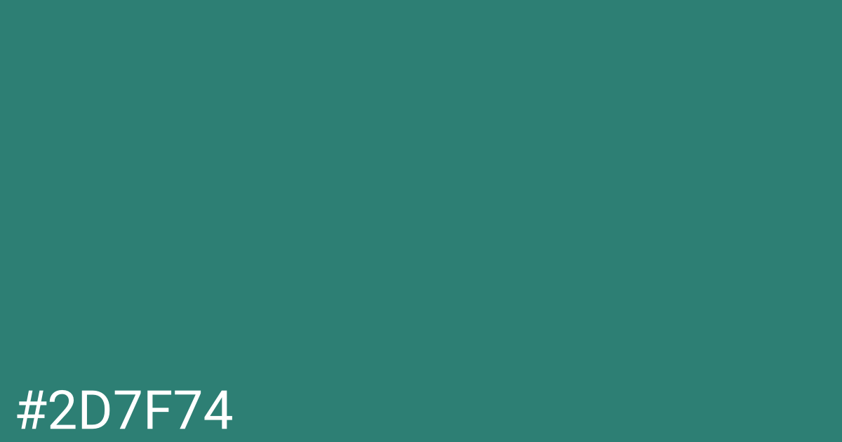Hex color #2d7f74 graphic