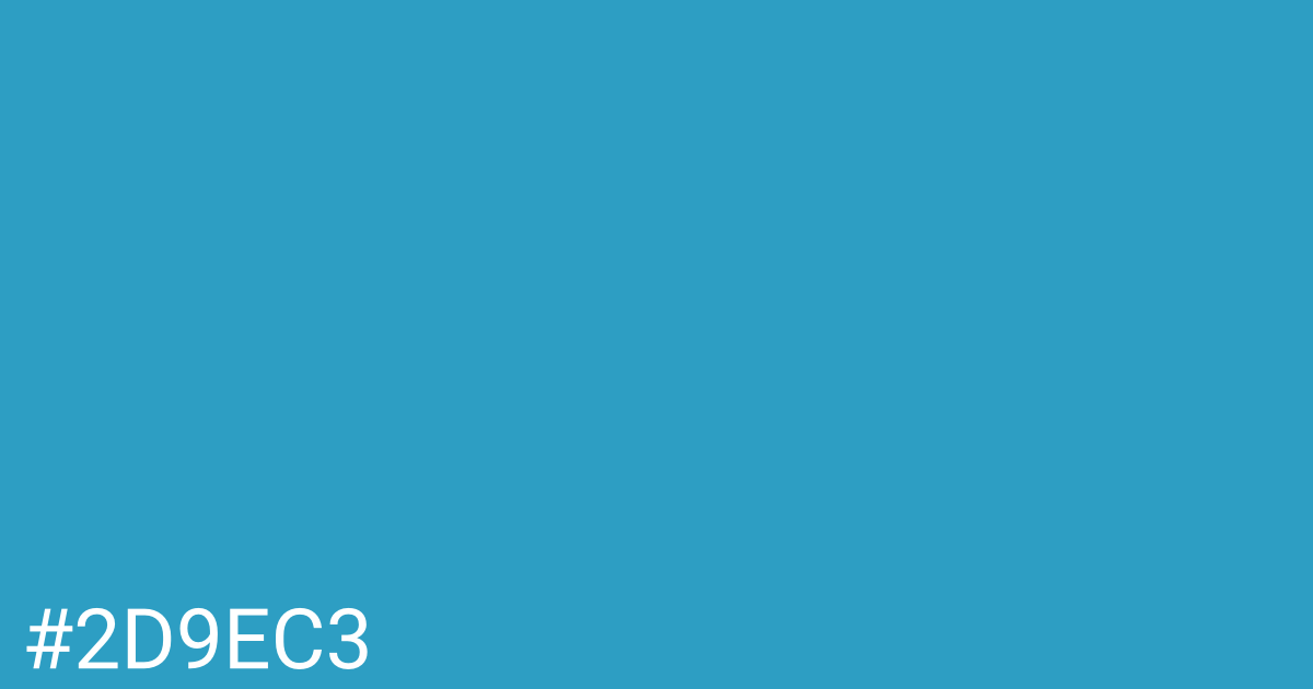 Hex color #2d9ec3 graphic
