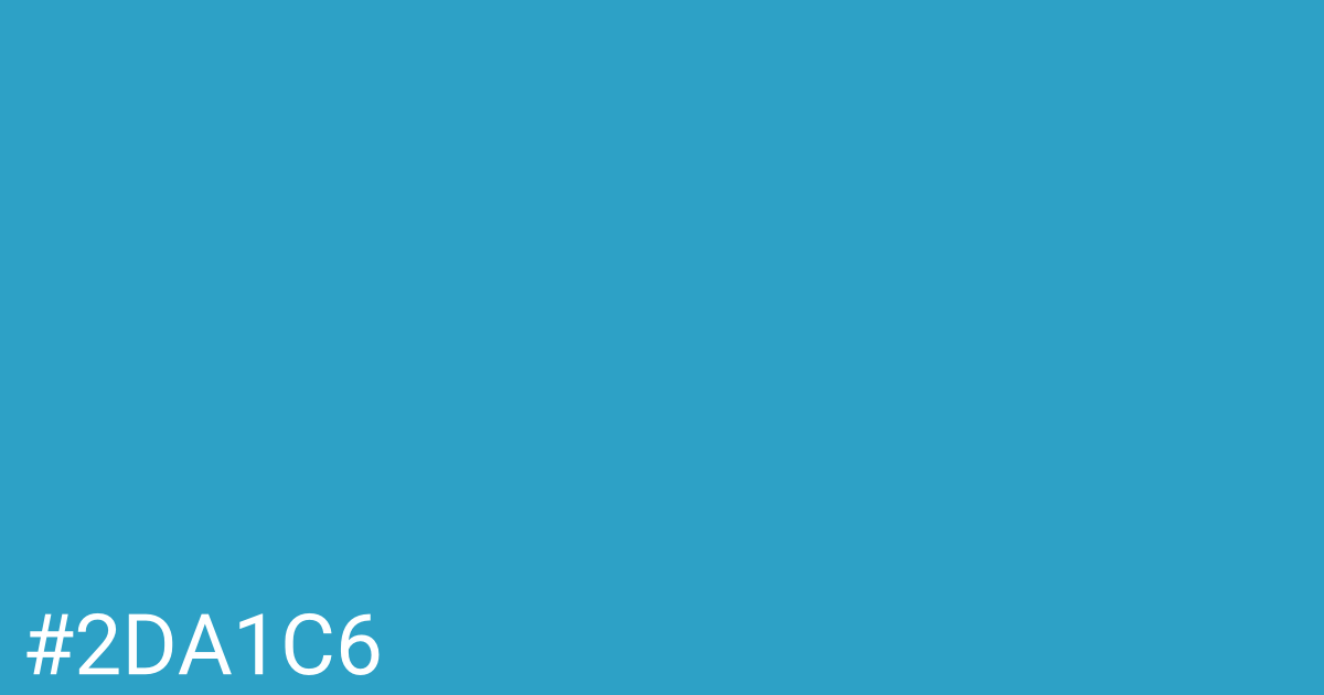 Hex color #2da1c6 graphic