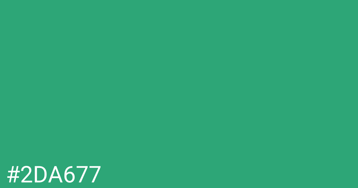 Hex color #2da677 graphic