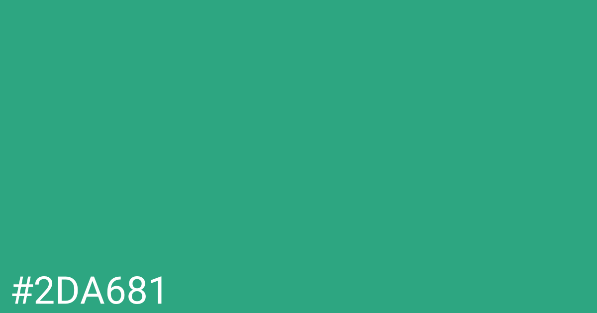 Hex color #2da681 graphic