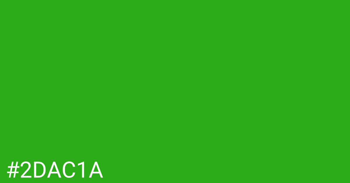 Hex color #2dac1a graphic