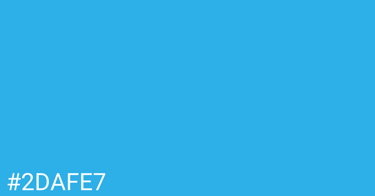 Hex color #2dafe7 graphic