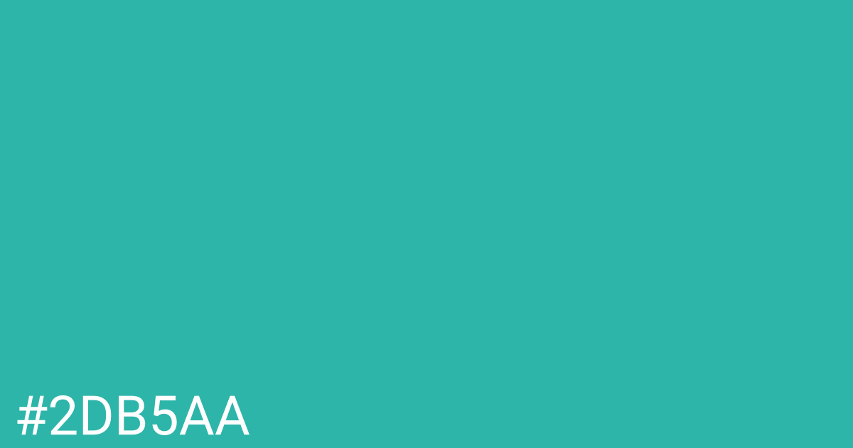 Hex color #2db5aa graphic