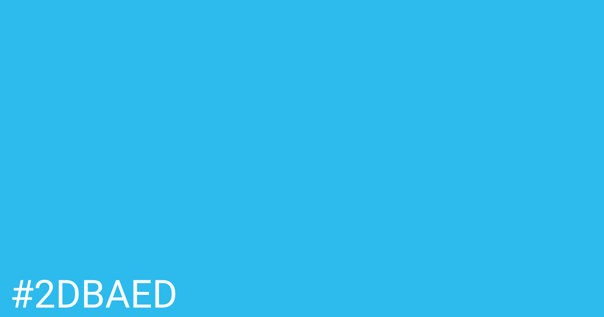 Hex color #2dbaed graphic