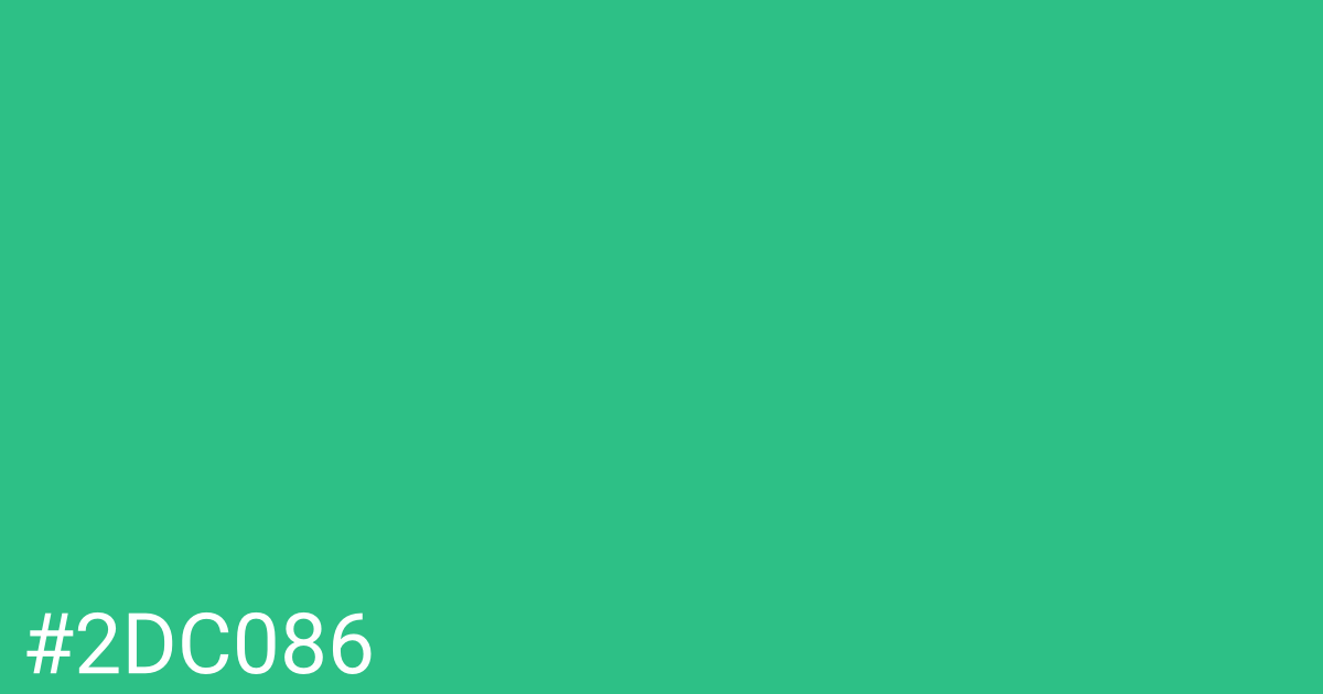 Hex color #2dc086 graphic
