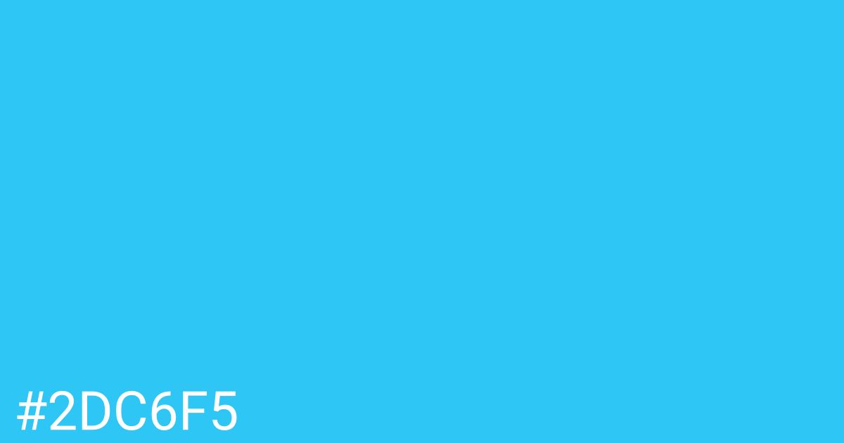 Hex color #2dc6f5 graphic