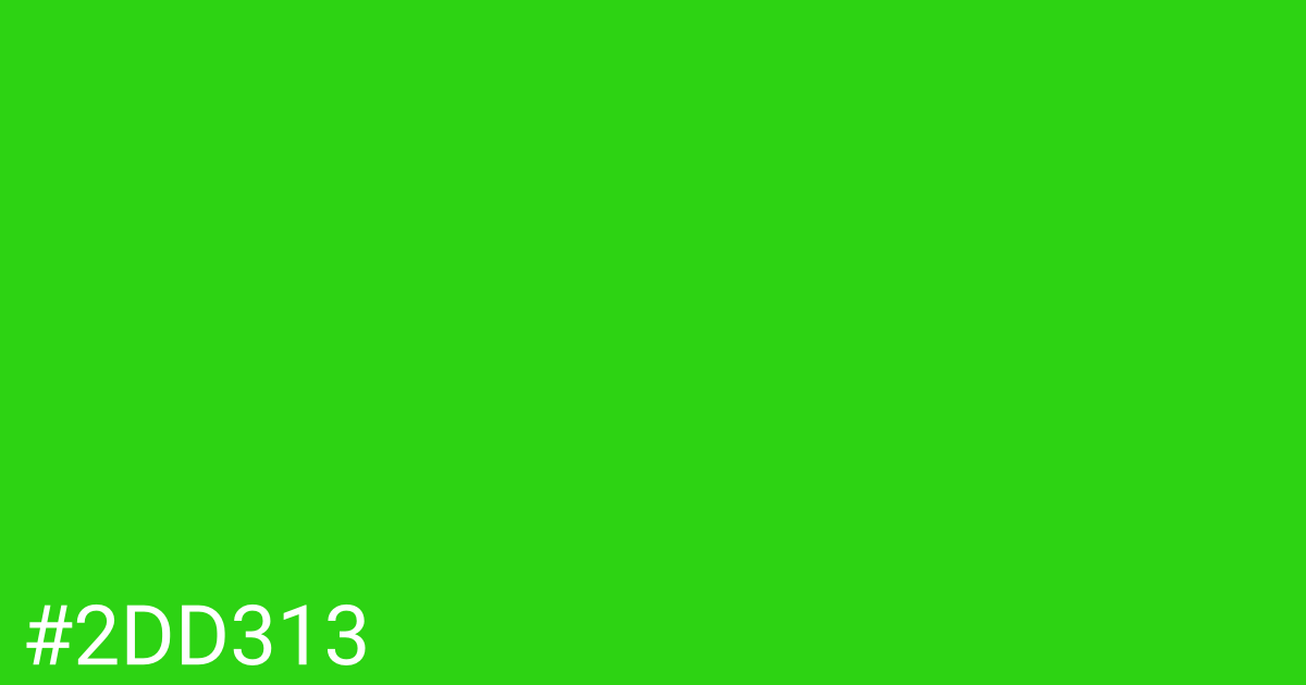 Hex color #2dd313 graphic