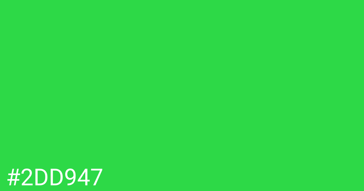 Hex color #2dd947 graphic