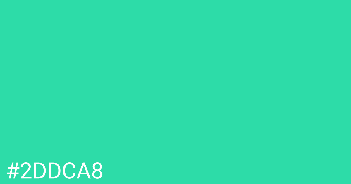 Hex color #2ddca8 graphic
