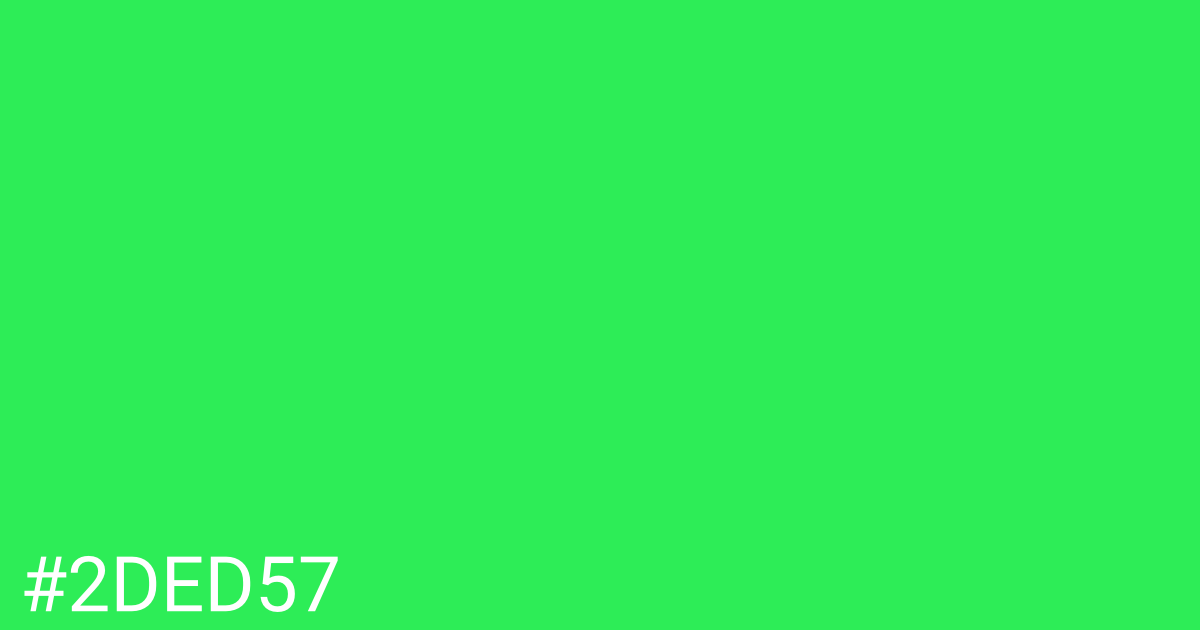 Hex color #2ded57 graphic