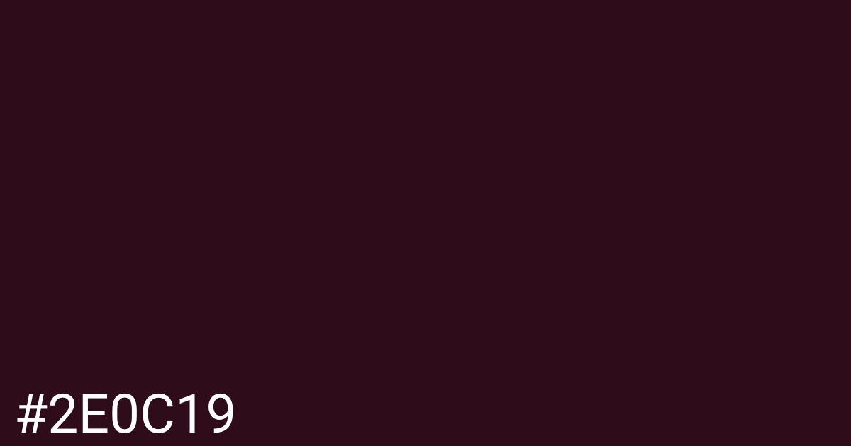 Hex color #2e0c19 graphic