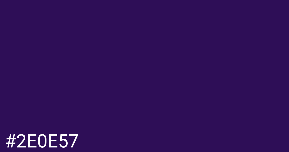 Hex color #2e0e57 graphic
