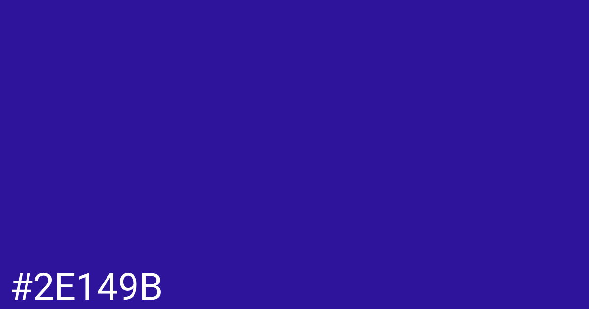 Hex color #2e149b graphic