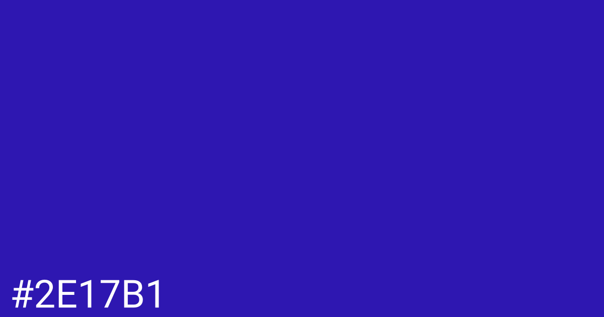 Hex color #2e17b1 graphic