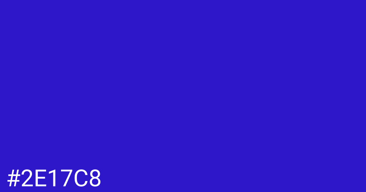 Hex color #2e17c8 graphic