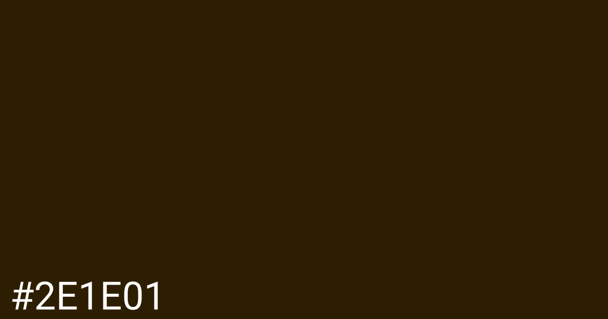 Hex color #2e1e01 graphic