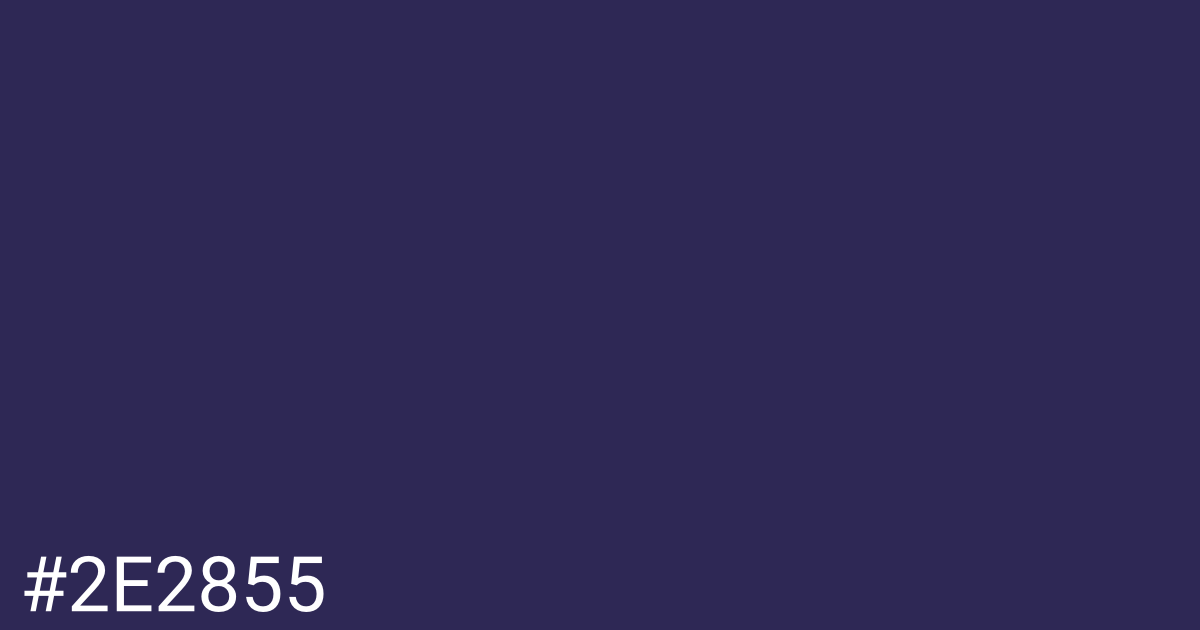 Hex color #2e2855 graphic