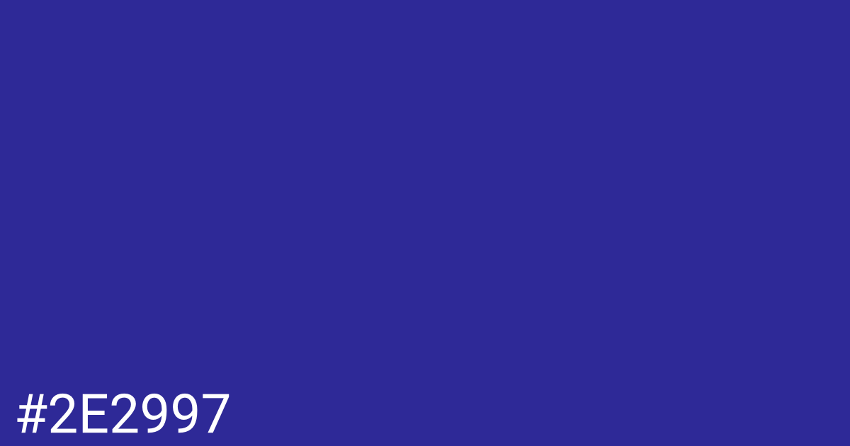 Hex color #2e2997 graphic