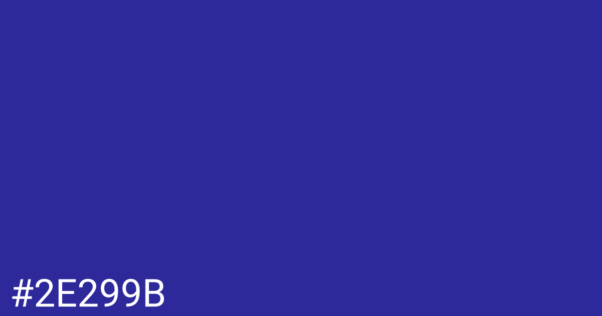 Hex color #2e299b graphic