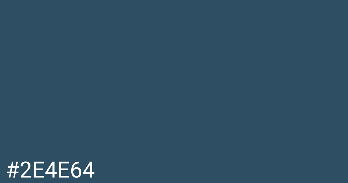Hex color #2e4e64 graphic