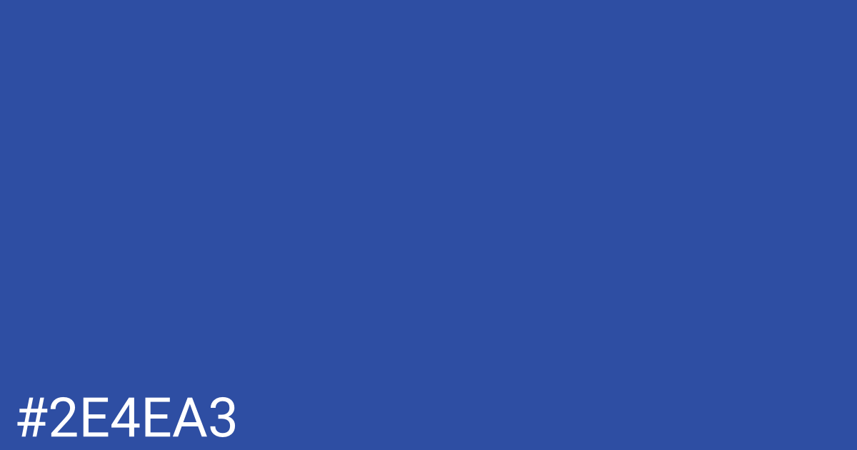 Hex color #2e4ea3 graphic