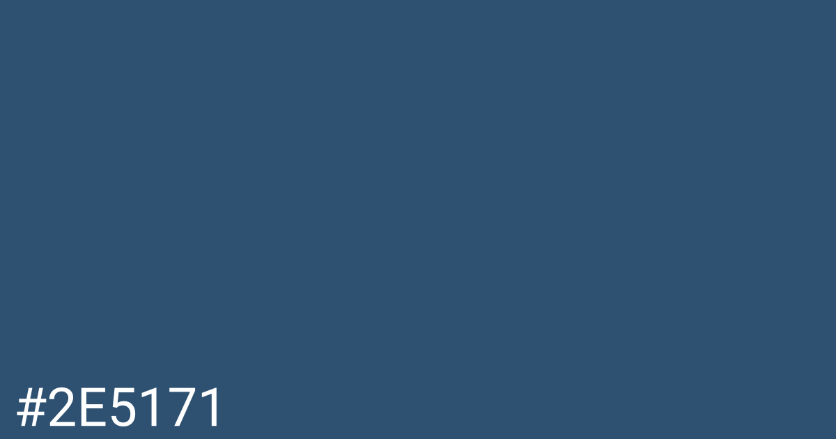 Hex color #2e5171 graphic
