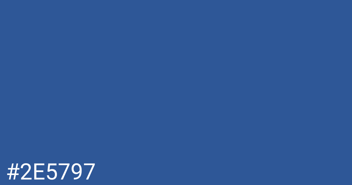 Hex color #2e5797 graphic