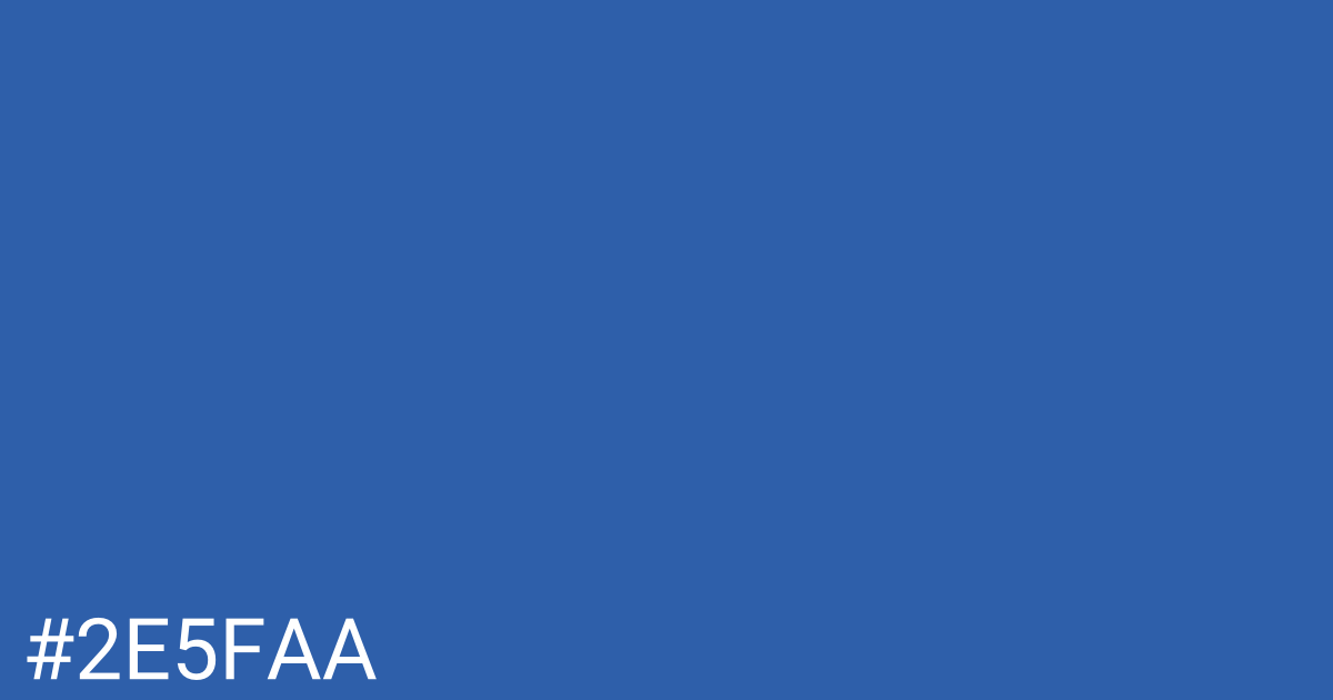 Hex color #2e5faa graphic