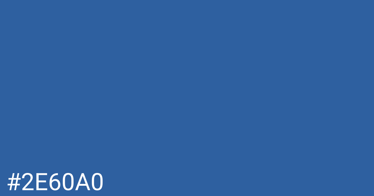 Hex color #2e60a0 graphic