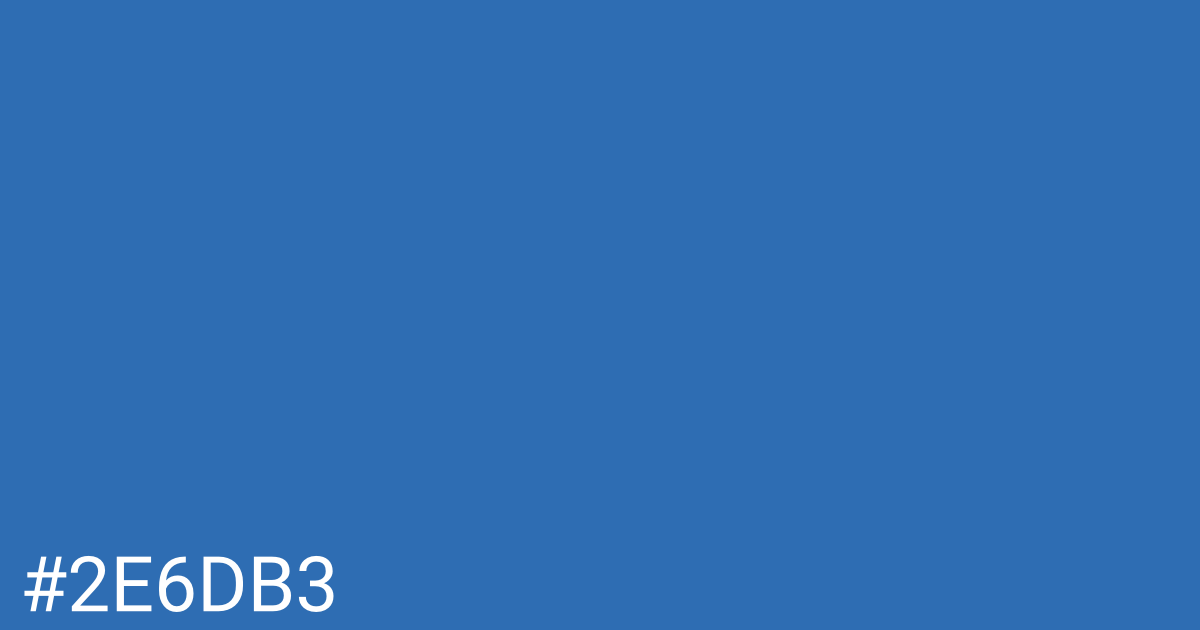 Hex color #2e6db3 graphic