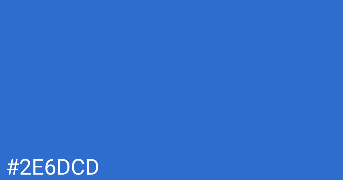 Hex color #2e6dcd graphic