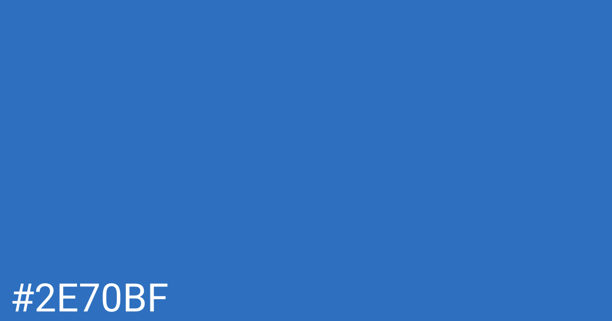 Hex color #2e70bf graphic